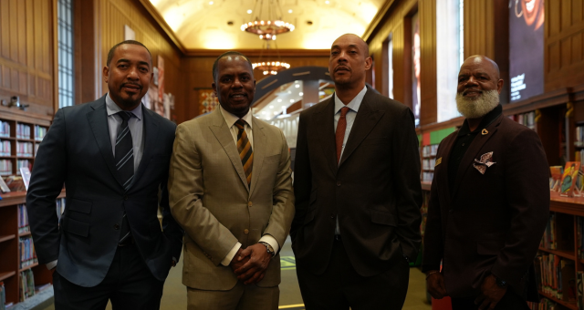 Indianapolis Public Library CEO Gregory A. Hill, Sr. with the 
