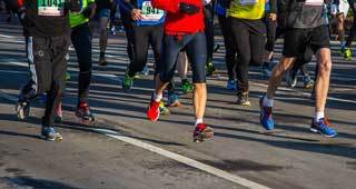 photo of people running