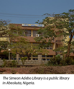 The Simeon Adebo Library is a public library in Abeokuta, Nigeria..