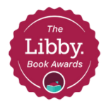The Libby Book Awards logo, maroon circle that includes the small Libby logo of a person reading a book.