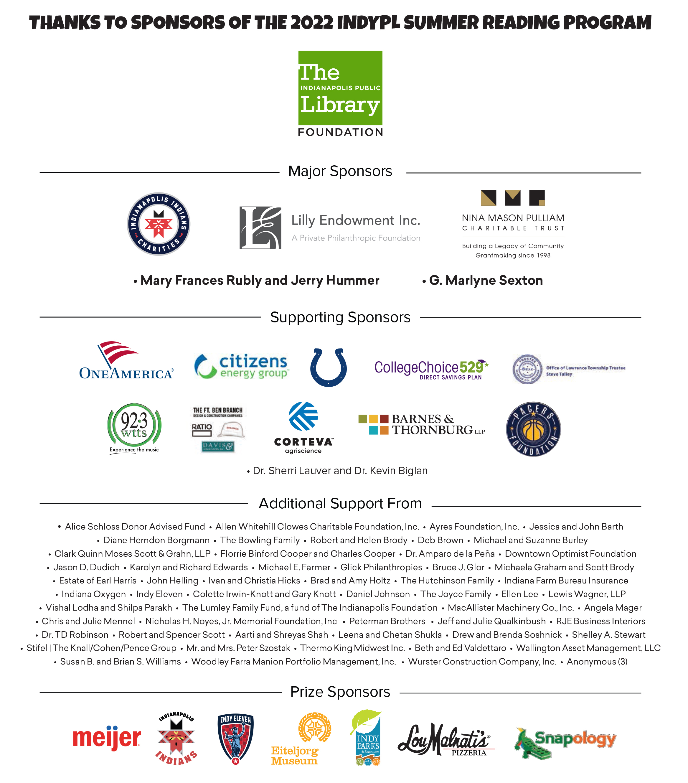 Kids Summer Reading Program | Indianapolis Public Library