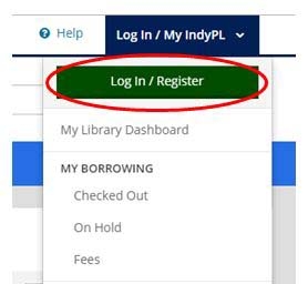 Login and Register Button