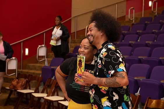 2025 Book Fest Juneteenth Celebration Attendee And Mychal Threets