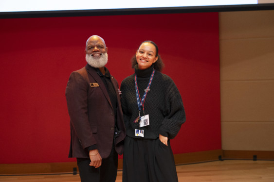 Indianapolis Public Library CEO Gregory Hill and Hallie Raikes