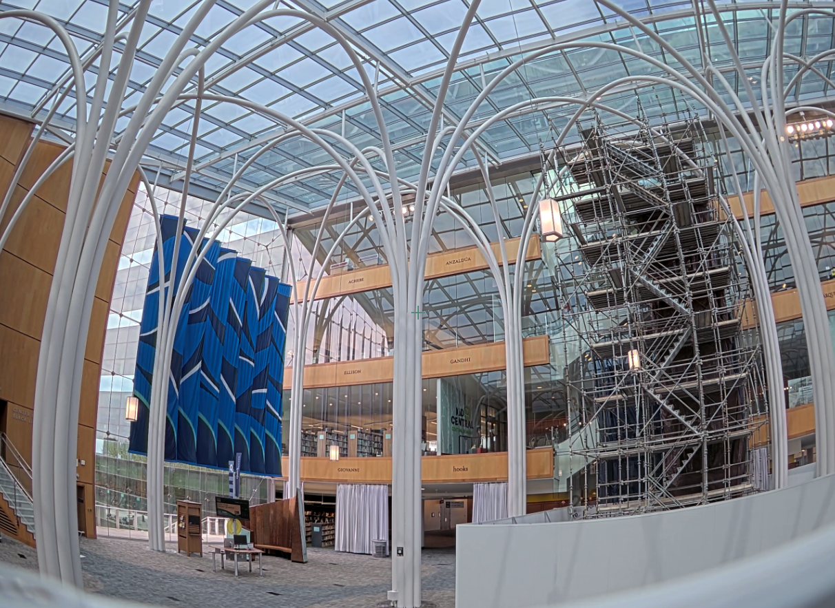 Central Library to Reopen April 13 Following Glass Panel Removal