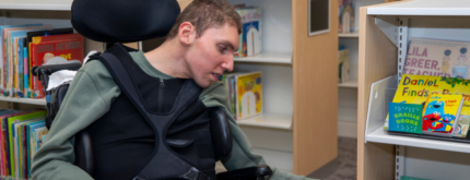 Lyn Jones, and her son, Will, are now able to frequent the Indianapolis Public Library after the installation of universal changing stations at library branches in their area.